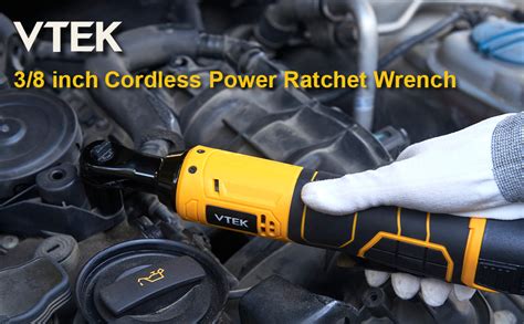 VTEK 3 8 Cordless Ratchet Wrench 16 8V Power Ratchet Wrench 40 Ft Lbs