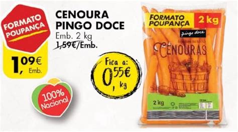 Promo O Cenoura Pingo Doce Kg Em Pingo Doce