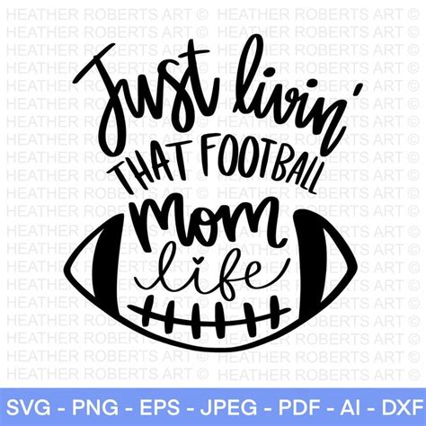 Livin That Football Mom Life Svg Football Svg Football Shirt Etsy