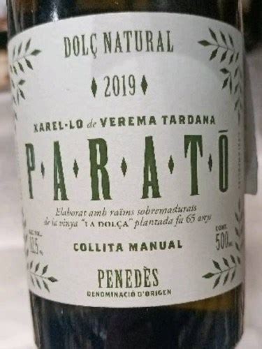 Parató Xarello de Verema Tardana Dolç Natural Vivino Nederland