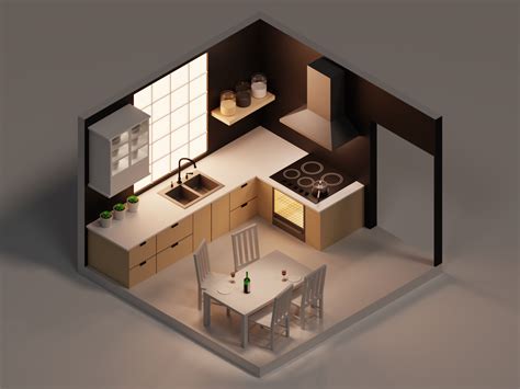 Isometric Kitchen By Brian Moon 🌙 On Dribbble