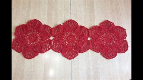 Tuto napperon nappe chemin de table au crochet spécial gaucher YouTube