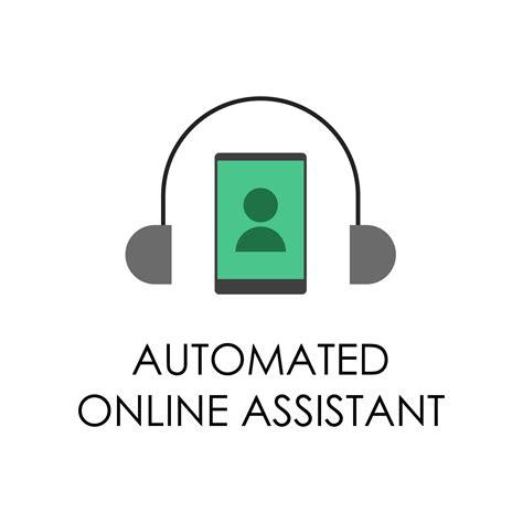 colored automated online assistant vector icon illustration 23036851