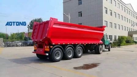 3 Axles Coal Sand Stone Transport Hardox Steel U Shape U Type Cargo