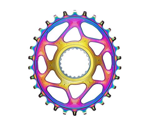 Absolute Black Shimano Direct Mount Oval Chainring Pvd Rainbow X