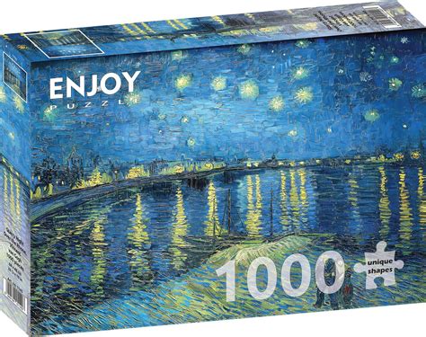 Puzzle Vincent van Gogh Nuit étoilée sur le Rhône 1 000 pieces