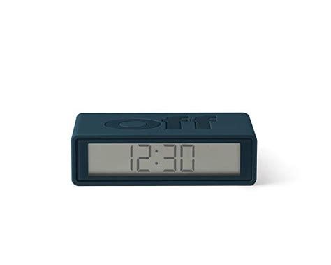 Lexon Dark Teal Mini Flip Lcd Bedside Travel Alarm Clock With Snooze Review Alarm Clock Clock