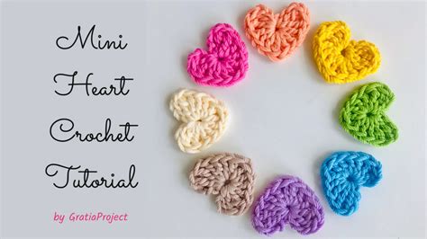 Mini Heart Crochet Tutorial – Gratia Project