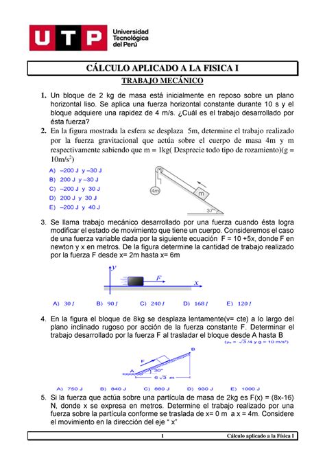 S11 s2 HT Producto escalar 1 Cálculo aplicado a la Física I CÁLCULO