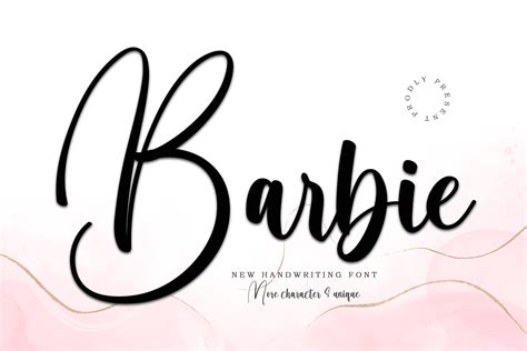 Printable Barbie Font