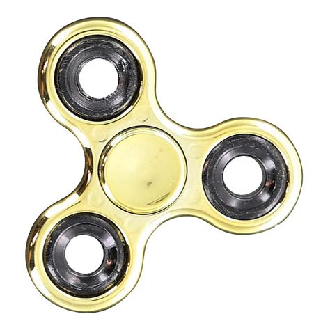 Metallic Fidget Spinner Gold Oriental Trading