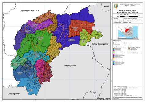 Peta Administrasi Way Kanan