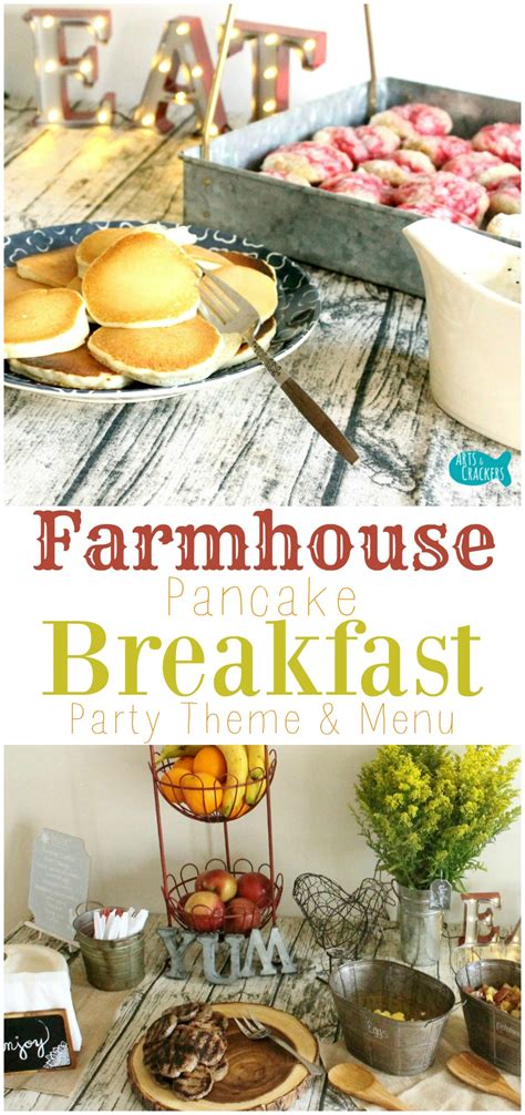 Farmhouse Breakfast Party Theme And Menu Ideas