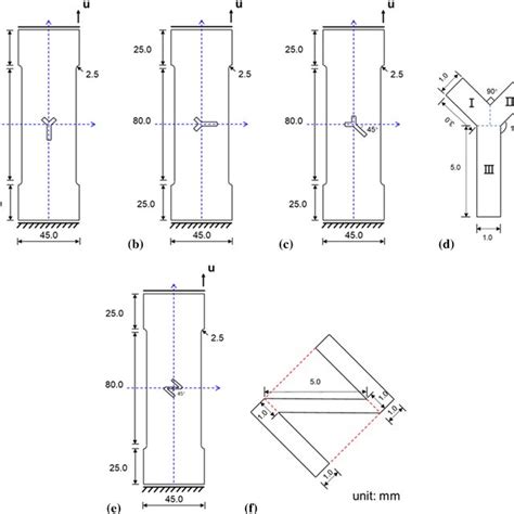 Geometry And Boundary Condition Of Y Shaped And N Shaped Crack