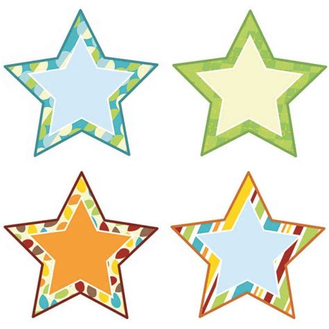 Carson Dellosa Hipster Stars Cut Outs Cd 120213 Teachersparadise