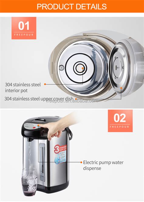 High Quality Home Appliance Electric Thermo Air Pot Capacity 4l 5l 750w Kettle Electric Air Pot