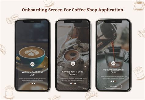 Onboarding Screen For Coffee Shop Application Behance