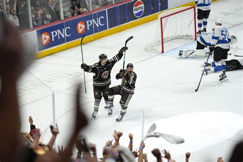 Garrett Roes Ot Goal Lifts Hershey Bears To Game 7 Win Over Cleveland