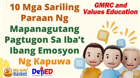 Mapanagutang Pagtugon Sa Ibat Ibang Emosyon Ng Kapuwa GMRC And Values