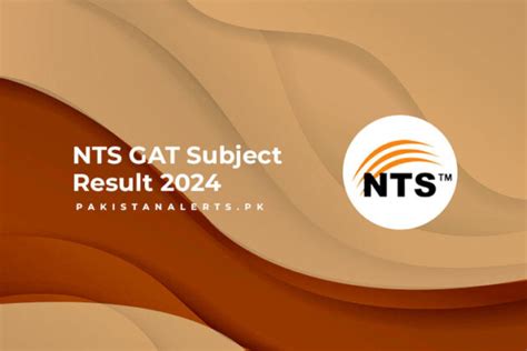 NTS GAT Subject Result 2024