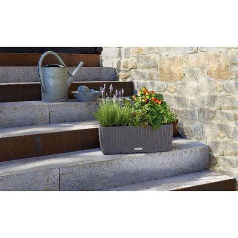 LECHUZA Blumenkasten Balconera Cottage 50 Granit 824970