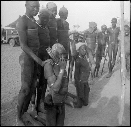 Mandari Youths Wearing Bead Ornaments From The Southern