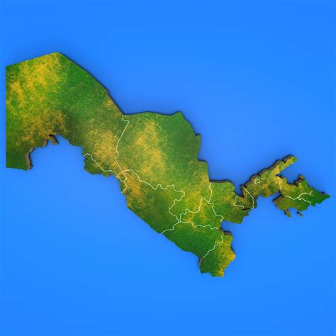 Vietnam Detailed Country Map 3d Model 25 Max Fbx Obj Free3d