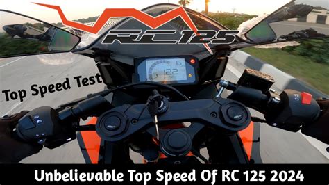 2024 KTM RC 125 Top Speed 122 Km H Shocking Top Speed Slower Than