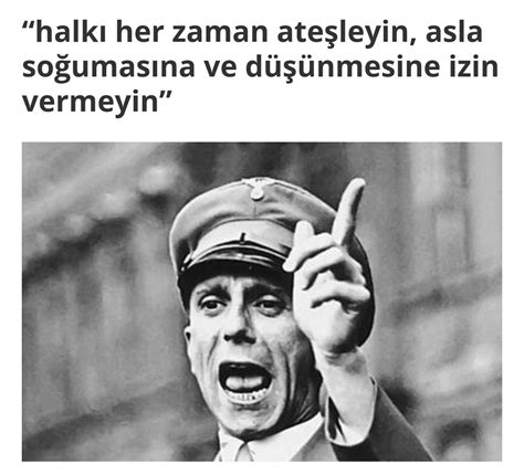 Politikaloji on Twitter Nazi propaganda bakanı Goebbels aynı