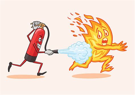 Cartoon Of The Fire Extinguisher Illustrations, Royalty-Free Vector ...