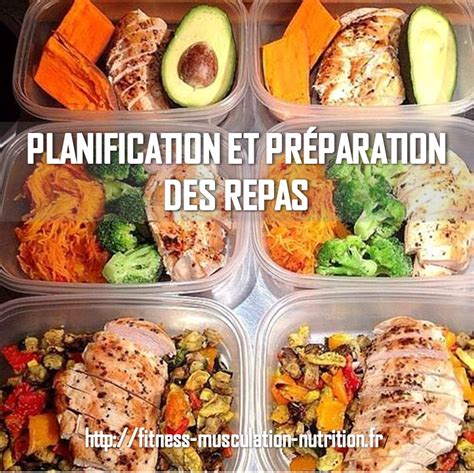 Planification et préparation des repas Repas nutrition Repas sèche