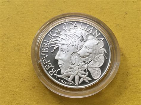 ITALIA 200 Lire Silbermünze Flora und Fauna 1991 PP Kaufen auf Ricardo