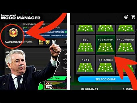 LAS MEJORES TACTICAS Y FORMACIONES Para EL MODO MANAGER Y LLEGAR A