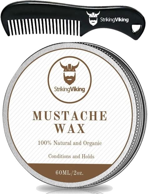 Striking Viking Mustache Wax And Comb Kit Beard And Moustache Wax For