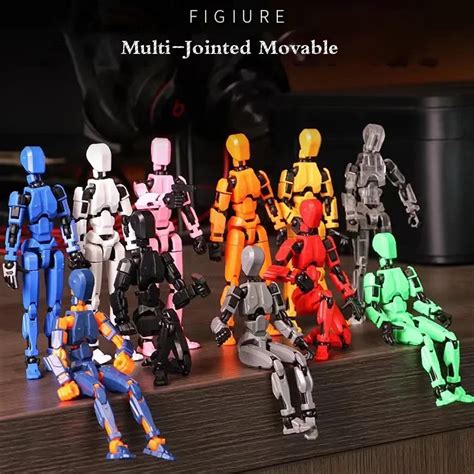 Robot Shapeshift Movible Multiarticulado Maniqu Impreso En 3D Figuras