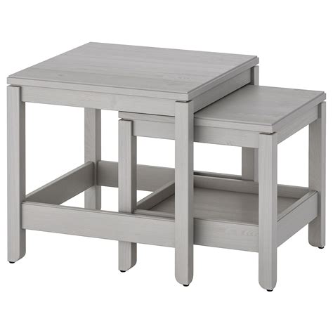 HAVSTA Nesting tables, set of 2, gray - IKEA