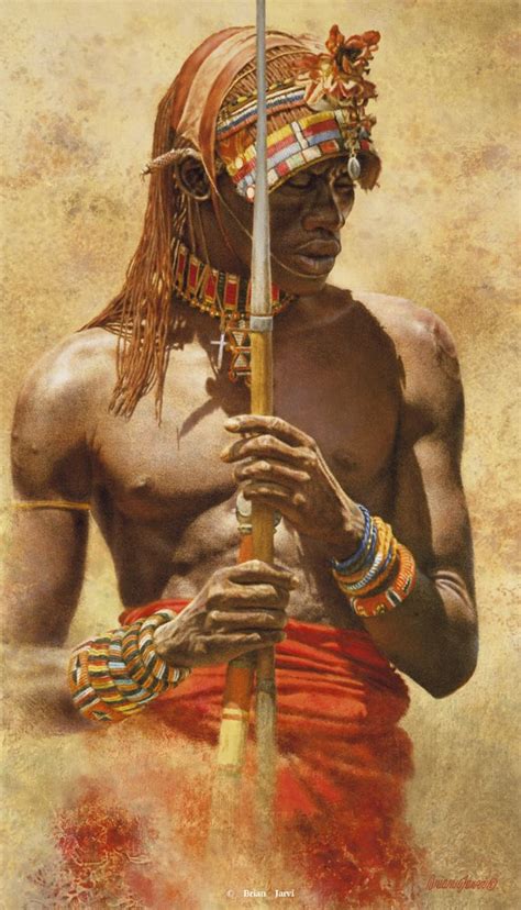 Brian Jarvi Artwork "Samburu Warrior" Brian Jarvi Limited Edition Prints