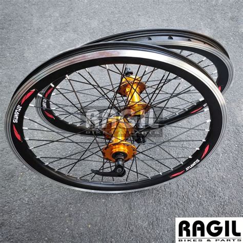 Wheelset Sepeda Inch Atlantis Double Wall Lubang Hole H Velg