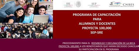 Reembolso Beca Proyecta Servicios Internacionales