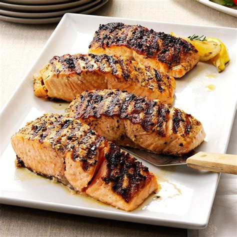 Grilled Lemon Garlic Salmon Recipe Taste Of Home