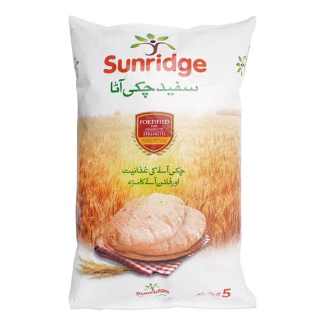 Buy Sunridge Fortified White Chakki Atta 5 KG Online At Best Price In