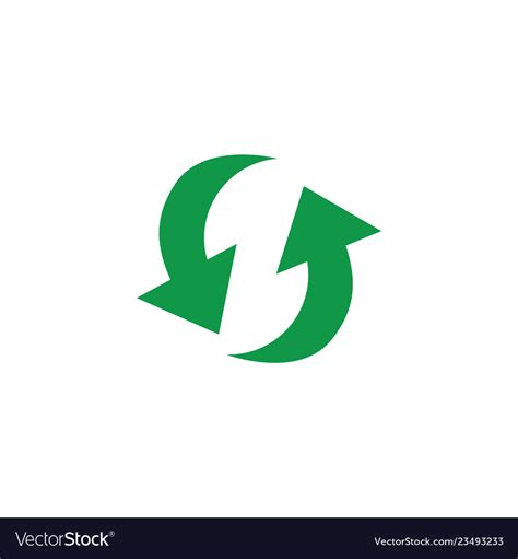 Recycle And Reuse Symbol Royalty Free Vector Image