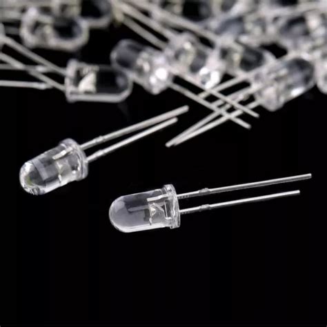 EMITTING DIODE ASSORTMENT Diodes Small Light Bulb 5mm LED White LED