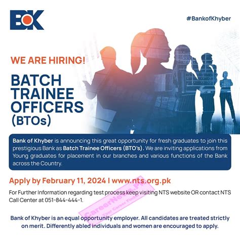 Bank Of Khyber Batch Trainee Officers BTO Program 2024 Career News