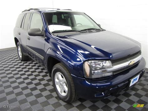 2003 Indigo Blue Metallic Chevrolet Trailblazer Ls 4x4 60696502 Photo