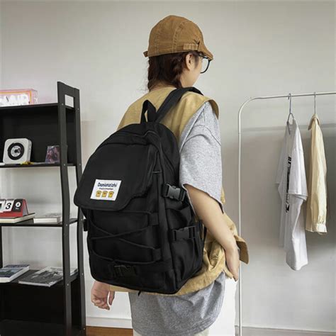 Harajuku Hip Hop Solid Color Backpack Kawaii Fashion Shop Cute