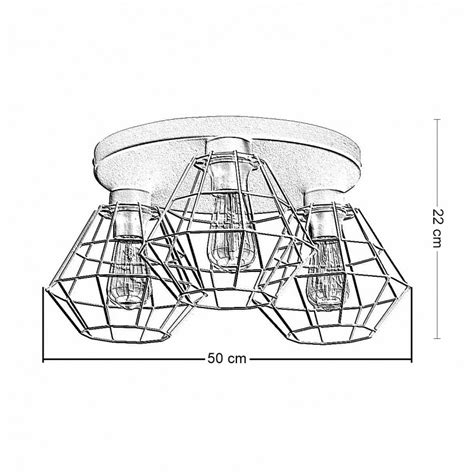 Lampa Sufitowa DIAMOND Biały 3xE27