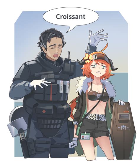 Croissant And Doc Arknights And More Drawn By Sima Naoteng Danbooru