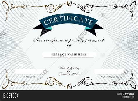 Certificate Page Border Designs