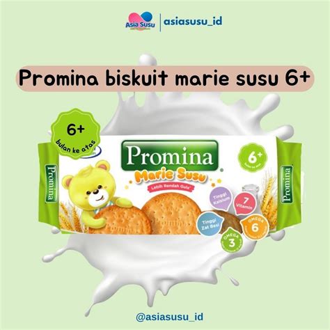 Jual PROMINA BISKUIT MARIE SUSU 6M CEMILAN SNACK KUDAPAN BAYI ANAK